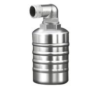 QLoztyse Flotteur En Acier Inoxydable 304 Solide Vanne Niveau Raccords Filés Compact Régulateur Niveau D'eau Automatique pr Citernes, Côté 4 Pouces
