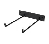 QLS Support mural en acier pour chaises de jardin pliantes - Noir