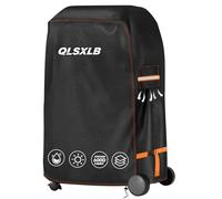 QLSXLB Housse Barbecue Exterieur, Oxford 600D Robuste Bache de Protection BBQ 90x70x110cm, Housse Plancha Gaz avec Bouche D'aération Anti-Vent/Anti-UV/Anti-l'eau/Anti-l'Humidité/Antipoussière Noir
