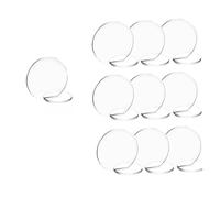 QMDSNFB Porte Nom Table Lot de 10 numéros de table de mariage en arc transparent avec support vierge for décoration de centre de table de réception de mariage(Item 2)