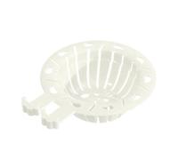 Qmv619 Épuisette de filtration des restes de nourriture avec poignée facile à soulever Blanc 13,5 x 10,5 x 3,5 cm
