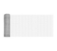 Qnhdfrt 100m x 1m Silver Steel Garden Fence Kit