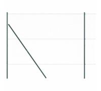 Qnhdfrt 100x1.6m Gray Steel Garden Fence Kit with 104 Posts
