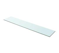 Qnhdfrt 100x20cm Clear Tempered Glass Shelf Panel, 8mm Thick
