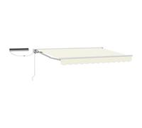 Qnhdfrt 11.5x6.5ft Retractable Patio Awning, Aluminum Frame, Cream White