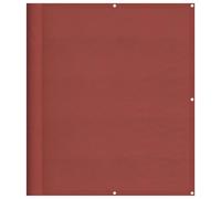 Qnhdfrt 120x700cm Oxford Polyester Balcony Privacy Screen, Terracotta | Features built-in grommets for easy installation on garden fences and patio railings to block wind and dust.