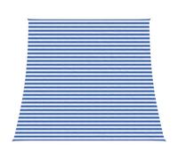 Qnhdfrt 13x16 ft Rectangular HDPE Shade Sail, Blue and White