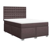 Qnhdfrt 140x190 cm Bed Frame with Mattress and Headboard, Dark Brown