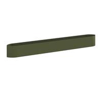 Qnhdfrt 150x16x16 in Metal Raised Garden Bed, Bottomless Planter | Olive green steel frame features an open base to grow vegetables and flowers with healthy root development.