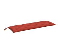 Qnhdfrt 150x50x7 cm Outdoor Bench Cushion Mixed Red Fabric Seat Pad