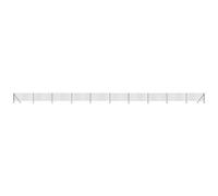 Qnhdfrt 1x25m Anthracite PVC Galvanized Steel Wire Mesh Garden Fence