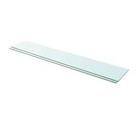 Qnhdfrt 2-Pack Clear Tempered Glass Shelves, 110 x 20 cm
