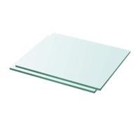 Qnhdfrt 2-Pack Clear Tempered Glass Shelves, 30x20 cm, 8mm Thick