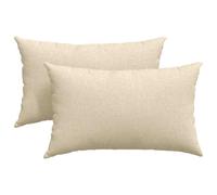 Qnhdfrt 2-Pack Cream Rectangular Sofa Throw Pillows 12x20