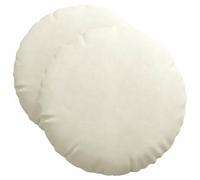 Qnhdfrt 2-Pack Cream Velvet Floor Cushions