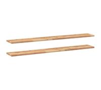 Qnhdfrt 2-Pack Solid Acacia Wood Floating Shelves, 120x20 cm