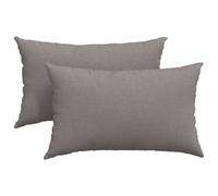 Qnhdfrt 2-Pack Taupe Rectangular Throw Pillows 12x20 inches