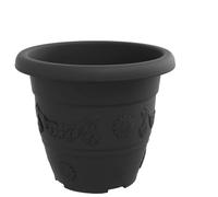 Qnhdfrt 24-Pack 8.6-inch Black Plastic Planters with Drainage