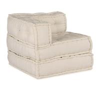 Qnhdfrt 3-Piece Modular Fabric Sectional Sofa, Cream