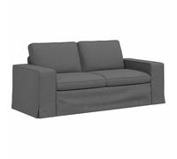 Qnhdfrt 3-Seater Fabric Modular Sofa, Dark Gray