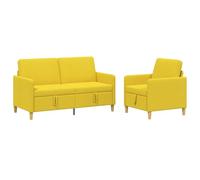 Qnhdfrt 3-Seater Modular Polyester Sofa with Storage, Light Yellow