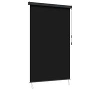 Qnhdfrt 39x98 in Blackout Outdoor Roller Shade with Crank Black