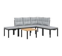 Qnhdfrt 5-Piece Steel Outdoor Patio Sofa Set with Cushions