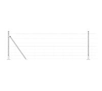 Qnhdfrt 50x0.8m Galvanized Steel Garden Fence Kit with 52 Stakes