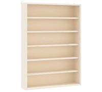 Qnhdfrt 6-Tier Wooden Wall Mounted Display Case for Figurines