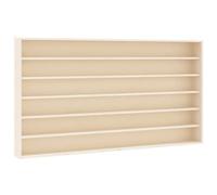 Qnhdfrt 6-Tier Wooden Wall Mounted Display Case for Figurines