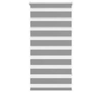 Qnhdfrt 60x120 cm Grey Polyester Zebra Roller Blind