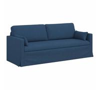 Qnhdfrt 78" Modular 3-Seater Fabric Sofa with Metal Frame, Blue