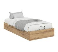 Qnhdfrt 90x190cm Engineered Wood Ottoman Bed Frame with Gas Lift