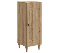 Qnhdfrt Artisan Oak Engineered Wood Storage Cabinet with Pivot Door