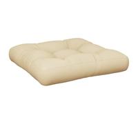 Qnhdfrt Beige Polyester Pallet Cushion, 60x60x12 cm Outdoor Seat Pad