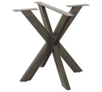 Qnhdfrt Black Metal Spider Table Base, 85x85x73cm Steel Dining Table Leg