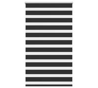 Qnhdfrt Black Polyester Zebra Roller Blind 100x175 cm