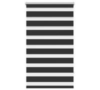 Qnhdfrt Black Polyester Zebra Roller Shade, 70x120 cm
