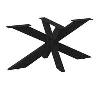 Qnhdfrt Black Steel Spider Coffee Table Base, DIY Metal Legs