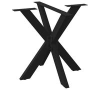 Qnhdfrt Black Steel Spider Dining Table Base, 85x85x73cm