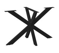 Qnhdfrt Black Steel Spider Table Base, 120 x 68 x 72 cm