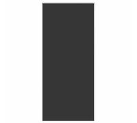 Qnhdfrt Blackout Roller Blind, Thermal Silver Coated, Black, 104x230 cm