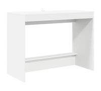 Qnhdfrt Bureau de lit blanc - Table de travail moderne en bois - Bureau minimaliste - 100 x 45 x 75 cm - Pour bureau, chambre à coucher et petits espaces
