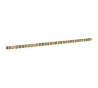 Qnhdfrt Cantonnière d'Auvent Vert et Jaune 580x20 cm en Toile Résistante - Volant de Remplacement Rectangulaire pour Store Extérieur, Balcon, Terrasse, Jardin