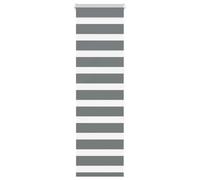 Qnhdfrt Dark Gray Zebra Roller Blind, 45x150cm No-Drill Window Shade