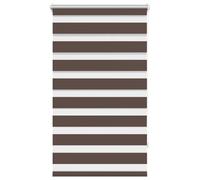Qnhdfrt Day Night Zebra Roller Blind, 90.9x150cm Polyester, Coffee