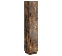 Qnhdfrt Ensemble de Meubles de Salon 2 Pièces en Bois d'Ingénierie Chêne Fumé - Meuble TV Modulable et Armoire Murale Suspendue de Rangement Gain de Place avec Étagères pour Entrée et Bureau