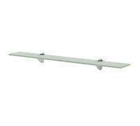 Qnhdfrt Frosted Tempered Glass Floating Wall Shelf, 70x20 cm