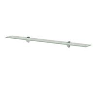 Qnhdfrt Frosted Tempered Glass Floating Wall Shelf 90x20 cm