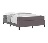Qnhdfrt Full Bed Frame with Pocket Spring Mattress, Gray Fabric